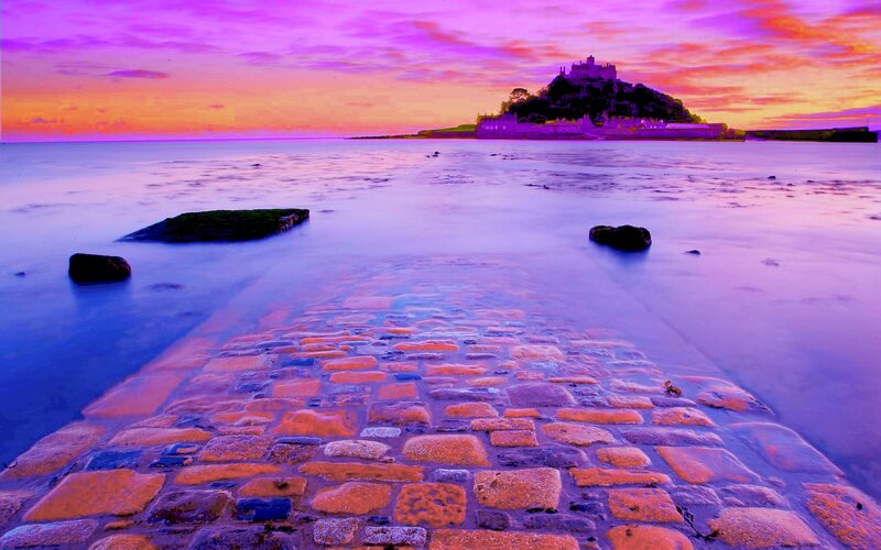St Michael's Mount — Purple