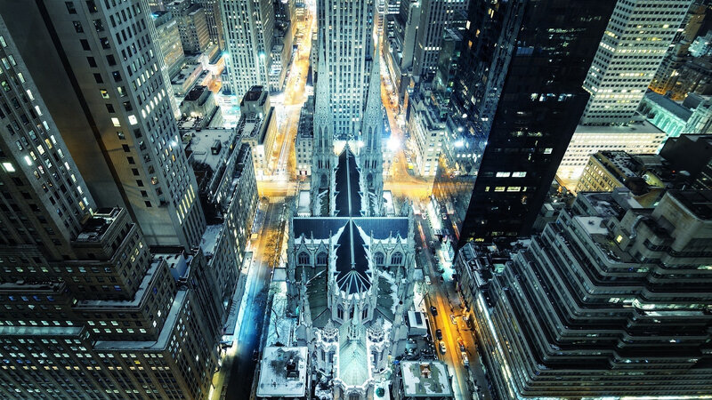 St. Patrick's Cathedral — Blue