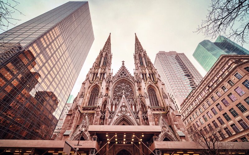 St. Patrick's Cathedral — Brown, Dramatic
