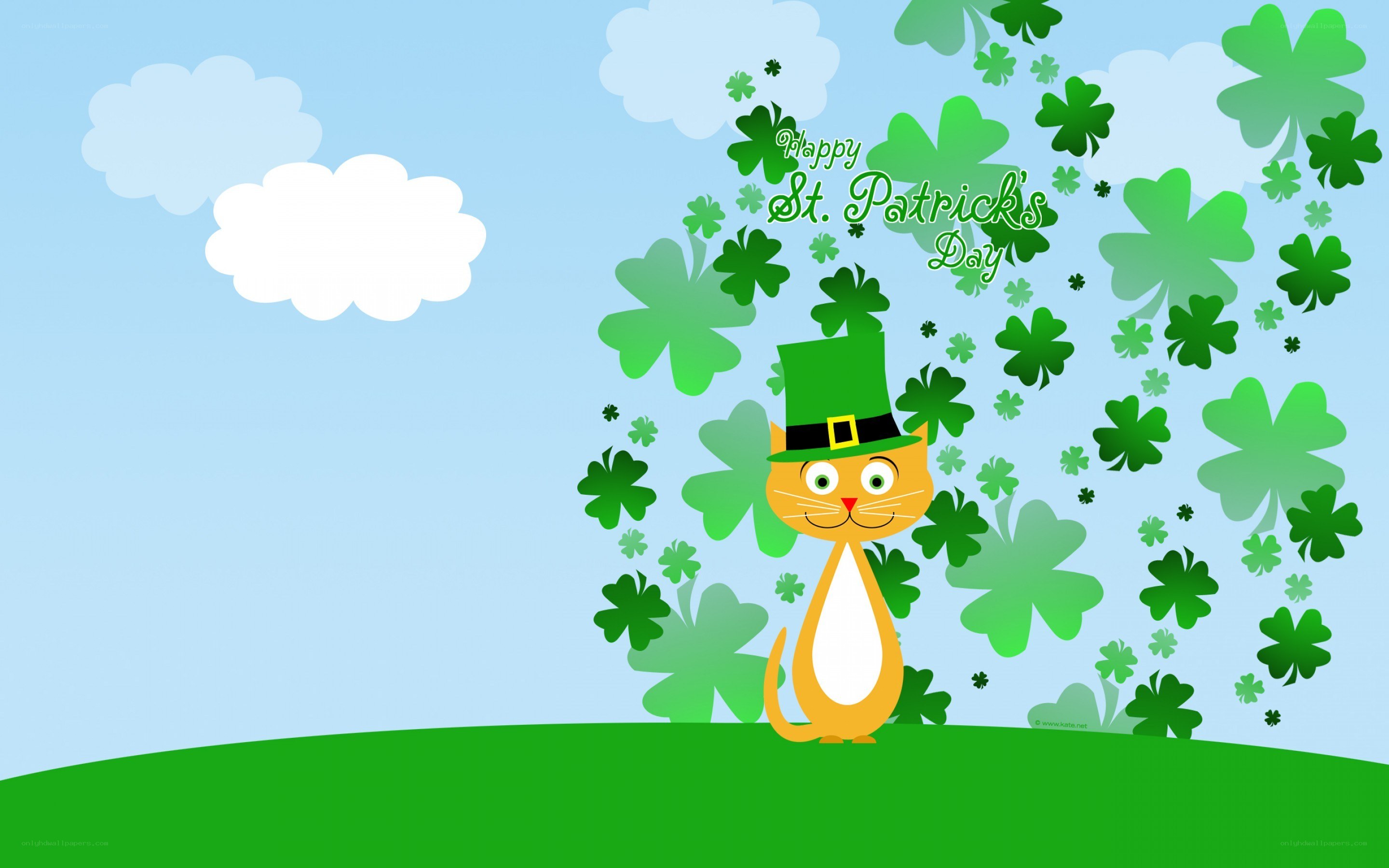 St. Patrick's Day cat