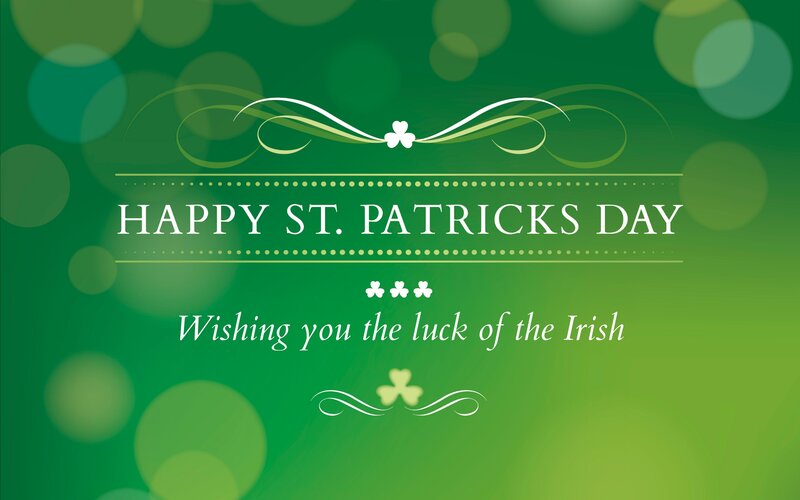 St. Patrick's Day Greeting — Green, Festive, Illustration