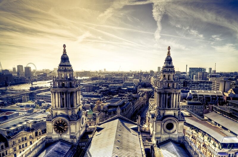 St Paul's Cathedral and London skyline
