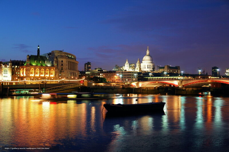 St Paul's Cathedral at Night — Blue