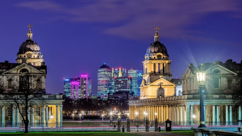 St Paul's Cathedral at Night — Purple, Serene