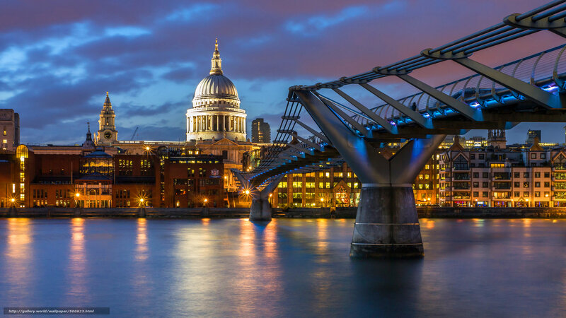 St Paul's Cathedral — Blue, Dramatic, Night