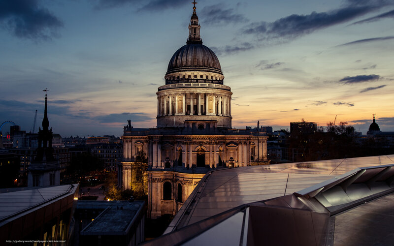 St Paul's Cathedral — Blue, Dramatic, Sunset