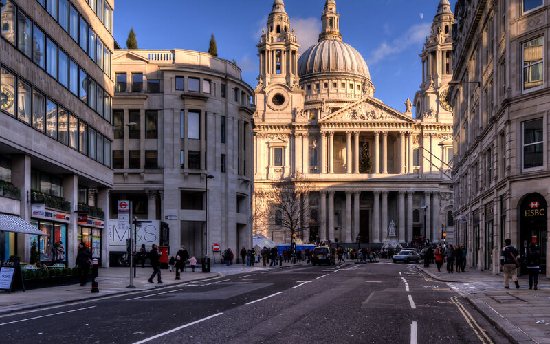 St Paul's Cathedral — Blue, Dramatic