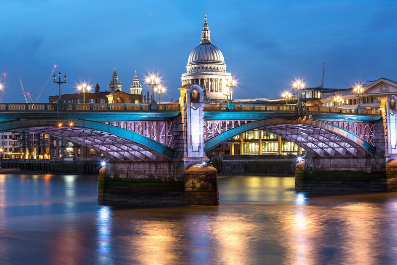 St Paul's Cathedral — Blue, Serene, Night, Photograph