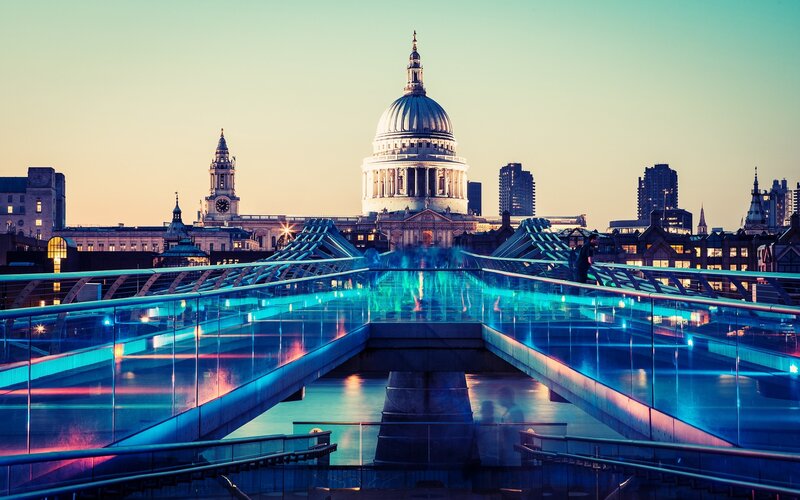 St Paul's Cathedral — Blue, Serene, Sunset
