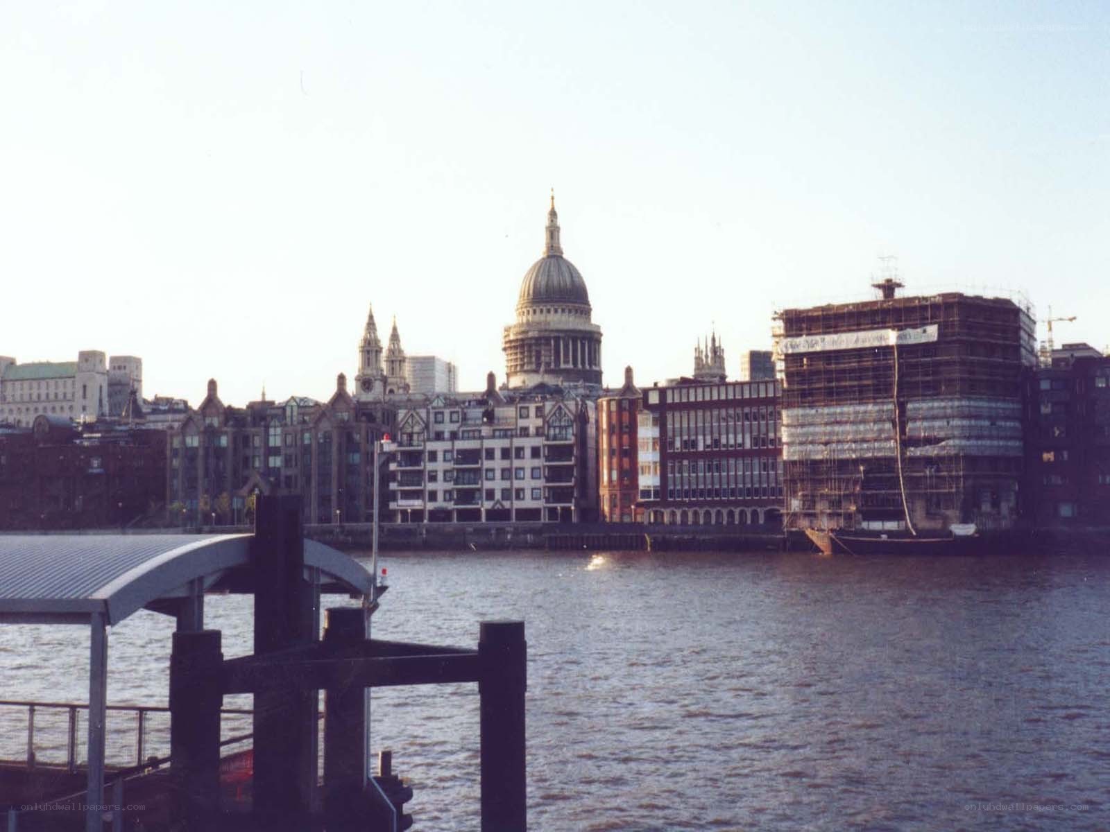 St Paul's Cathedral from the river