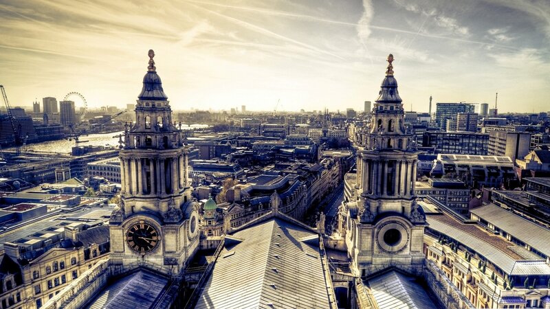 St Paul's Cathedral Towers — Gray, Dramatic, Afternoon, Photograph