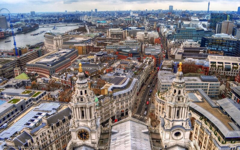 St Paul's Cathedral Towers — Gray, Dramatic, Afternoon