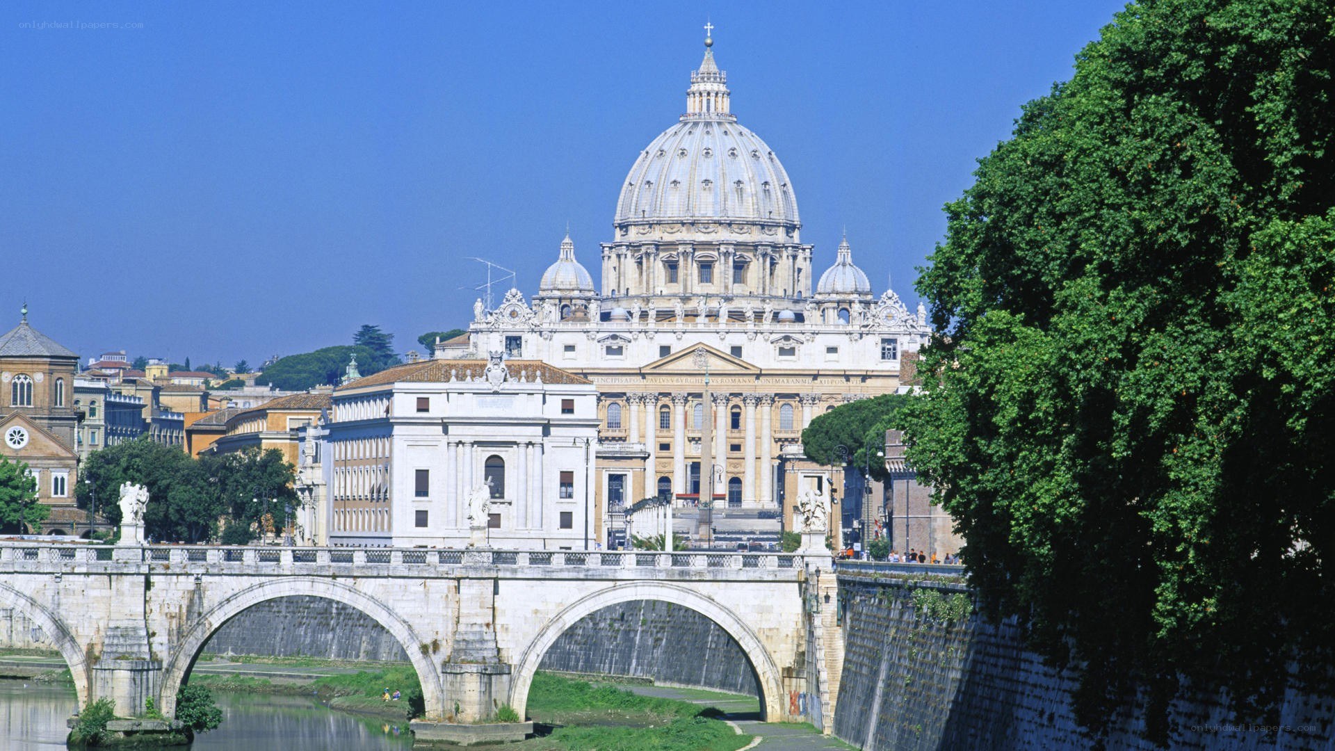 St. Peter's Basilica and bridge