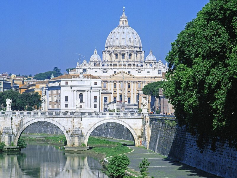 St. Peter's Basilica and bridge