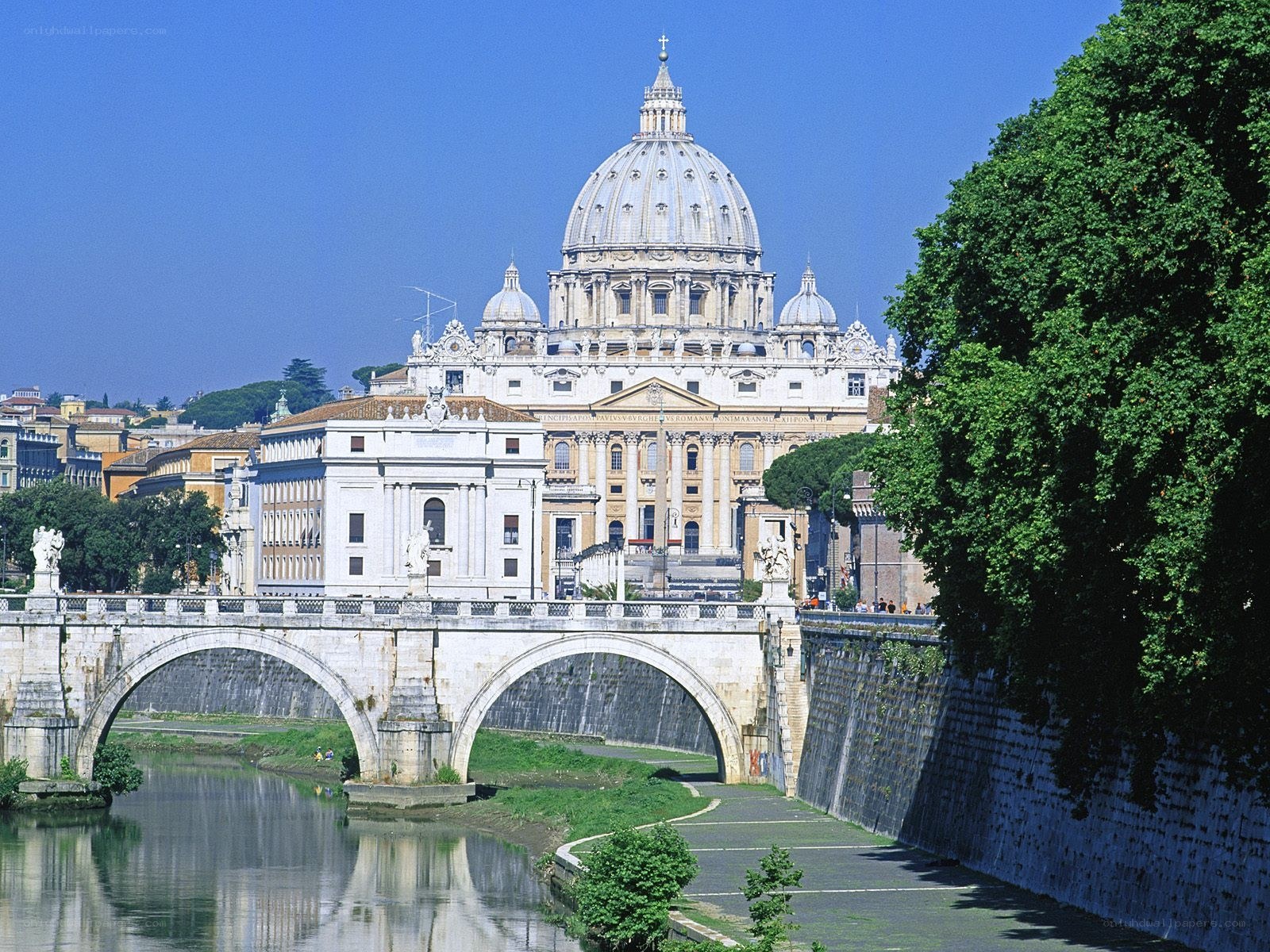 St. Peter's Basilica and bridge