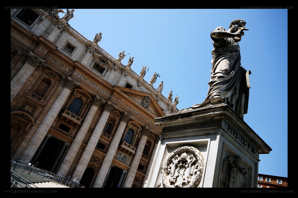 St. Peter's Basilica and Statue