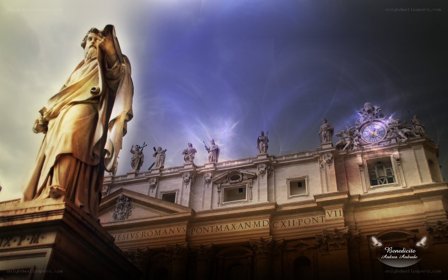 St Peter's Basilica at night