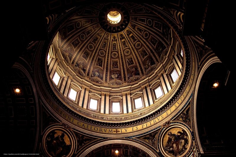 St. Peter's Basilica Dome — Gold