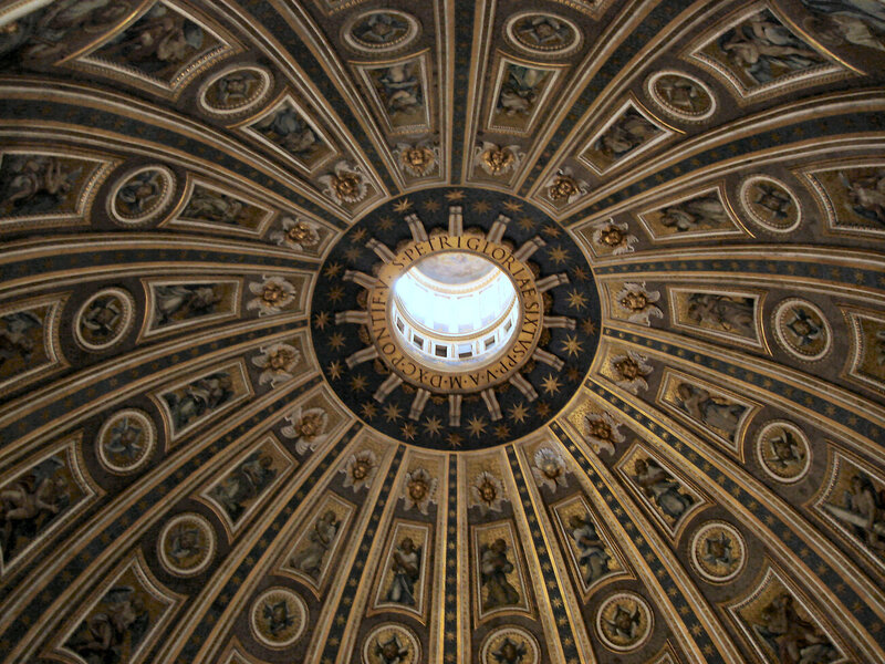 St Peter's Basilica dome interior