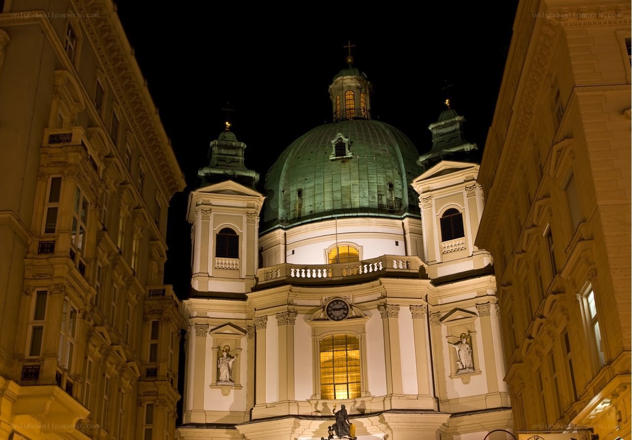 St. Peter's Church at night