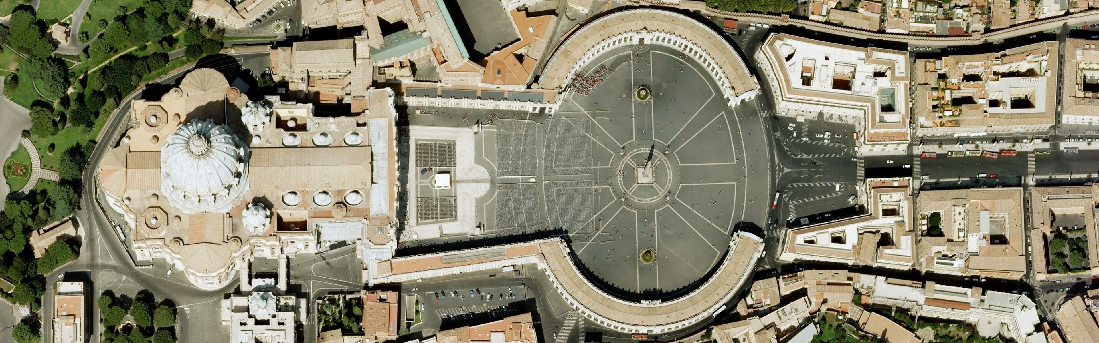 St Peter's Square aerial view