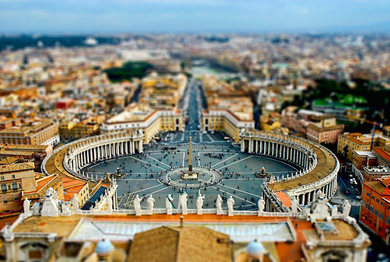St Peter's Square aerial view