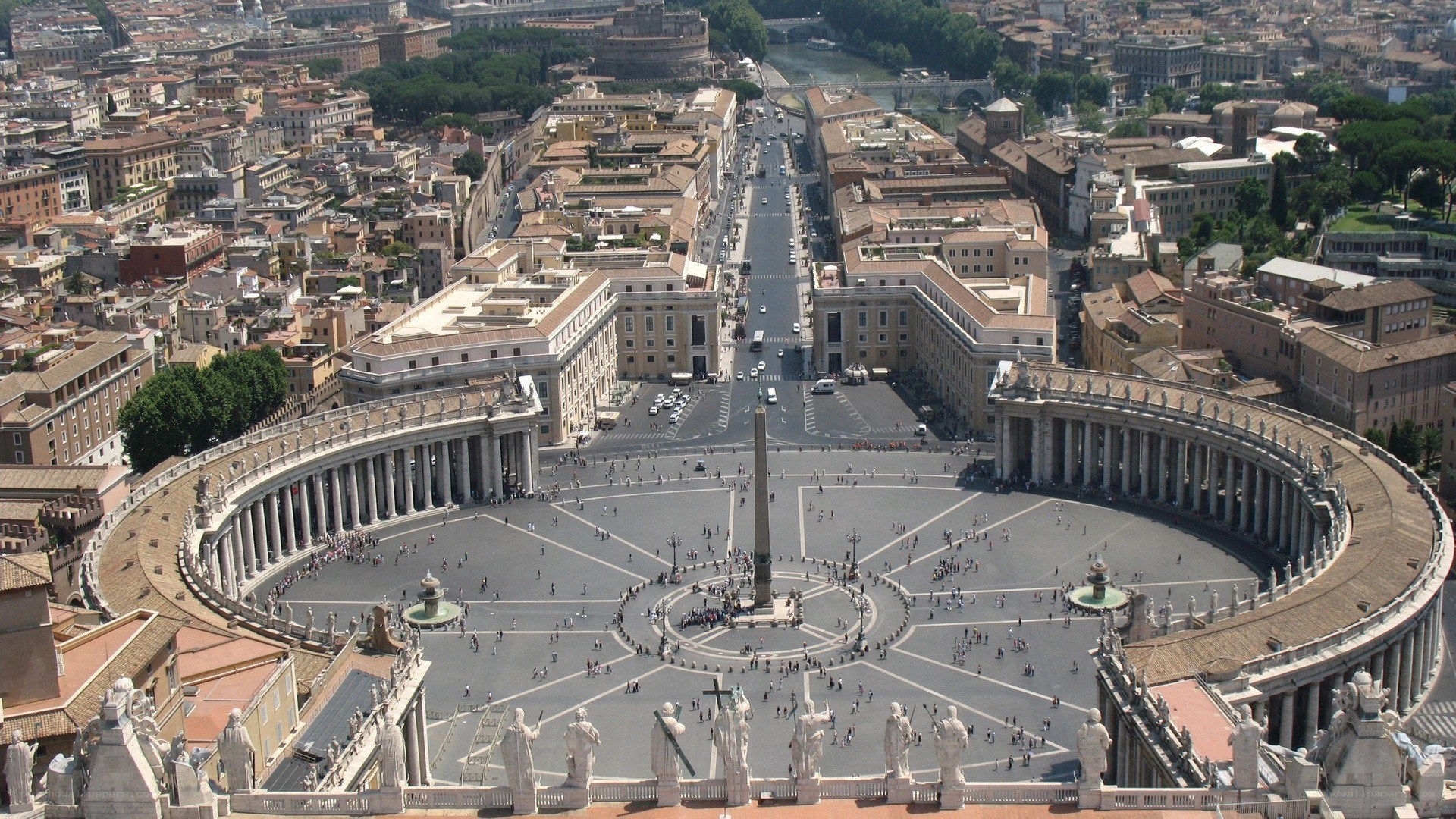 St. Peter's Square aerial view