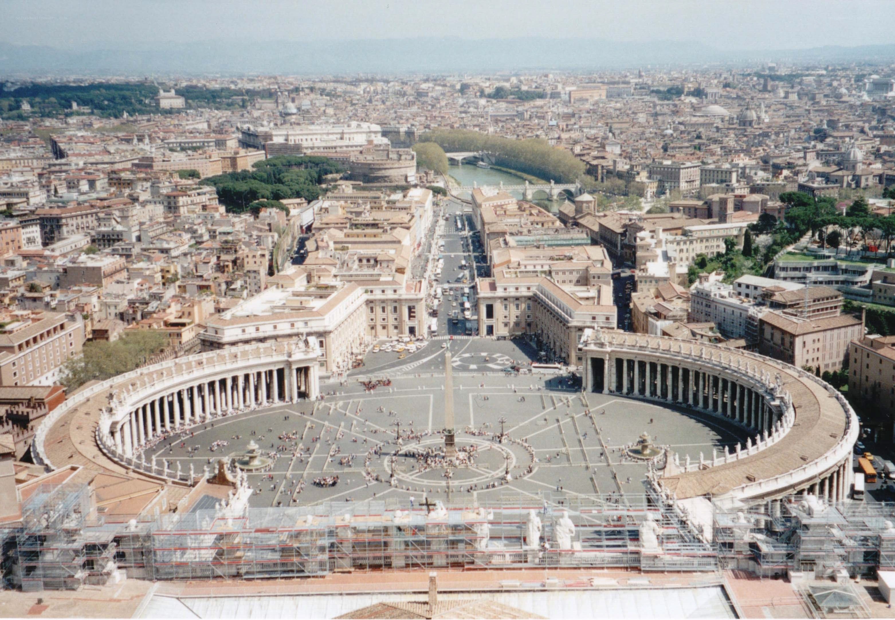 St. Peter's Square aerial view