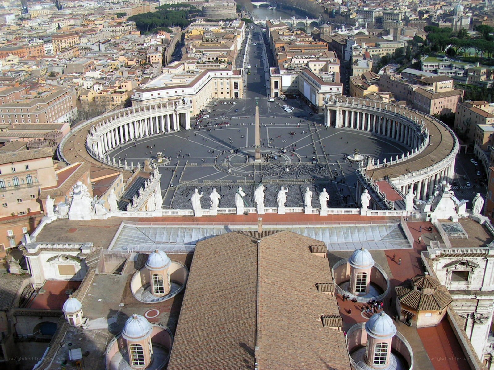 St. Peter's Square aerial view