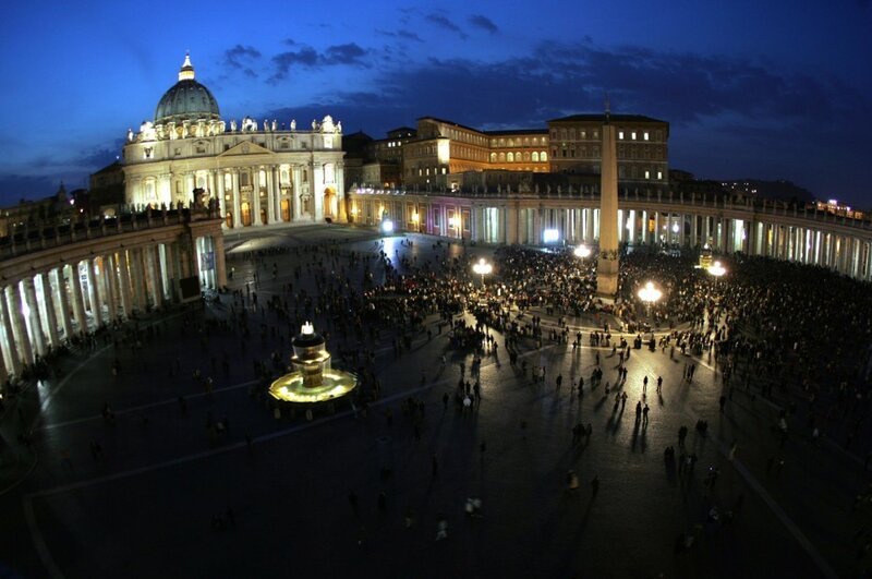 St. Peter's Square at Night