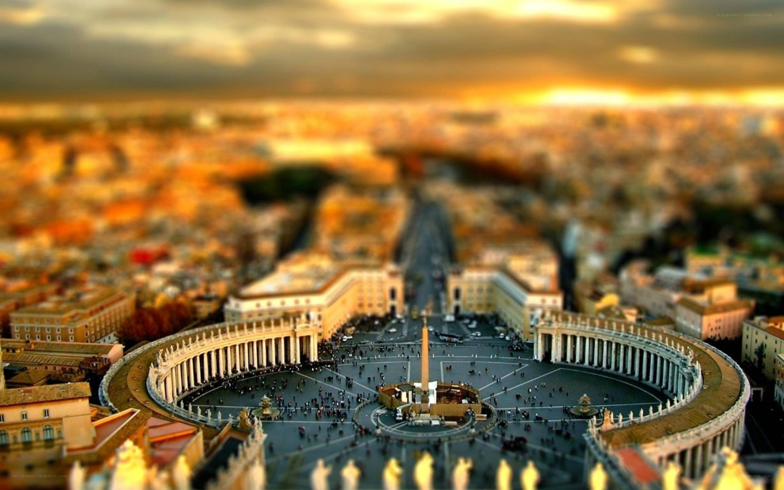St Peter's Square at sunset