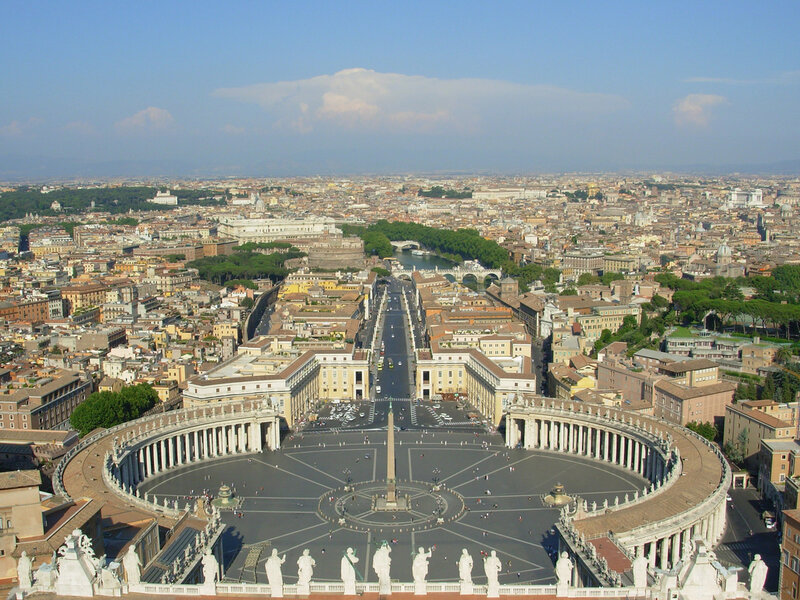 St. Peter's Square — Blue, Serene