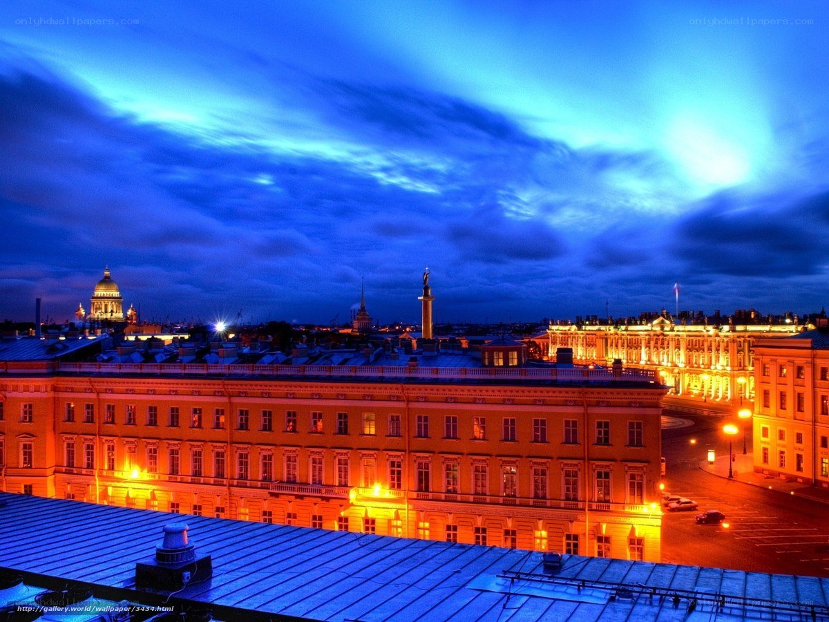 St. Petersburg at dusk
