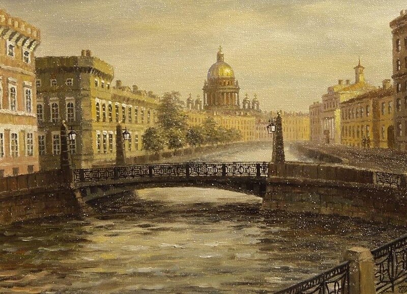 St Petersburg canal scene