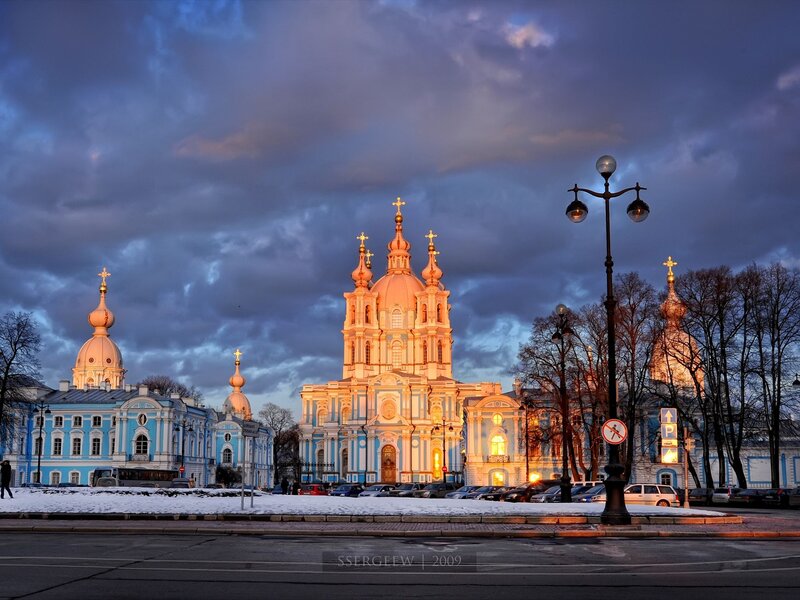 St. Petersburg Cathedral at Dusk