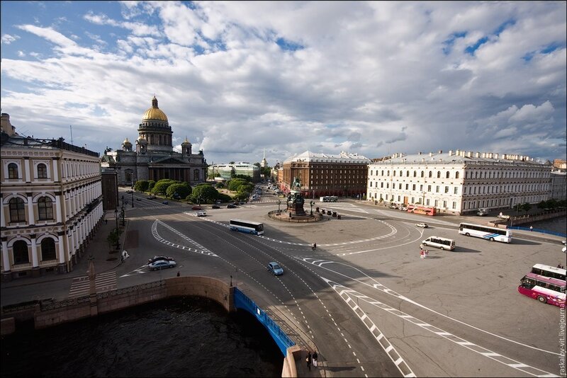 St Petersburg cityscape with cathedral