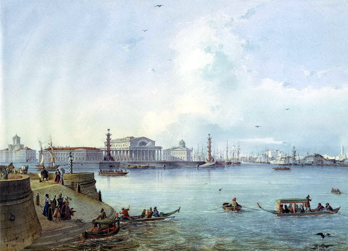 St Petersburg waterfront scene