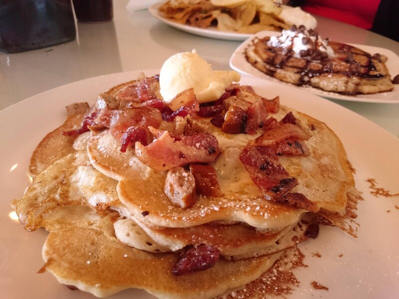 Stack of Bacon Pancakes