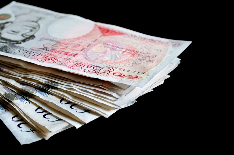 Stack of Banknotes — White, Neutral