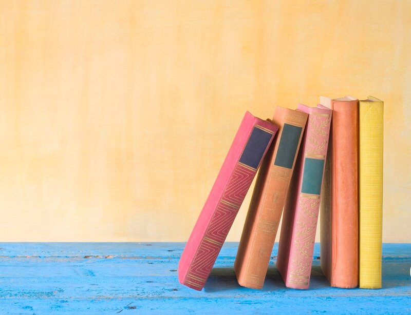 Stack of Books — Blue, Calm