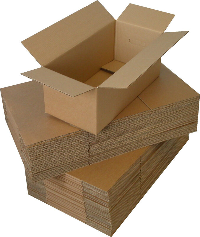 stack of cardboard boxes