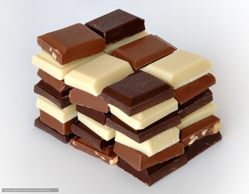 Stack of Chocolate Bars — Brown, Neutral, Photograph