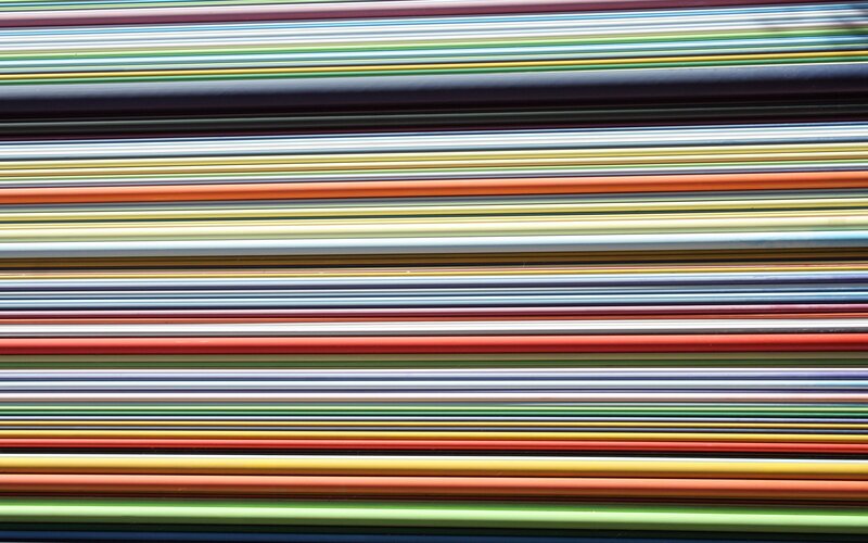 Stack of Colored Pencils — Red