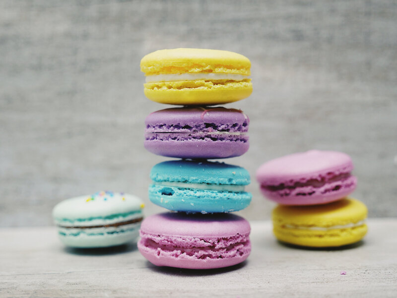 Stack of Colorful Macarons