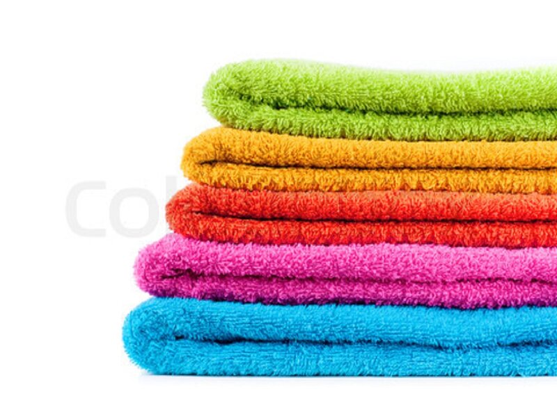 Stack of Colorful Towels