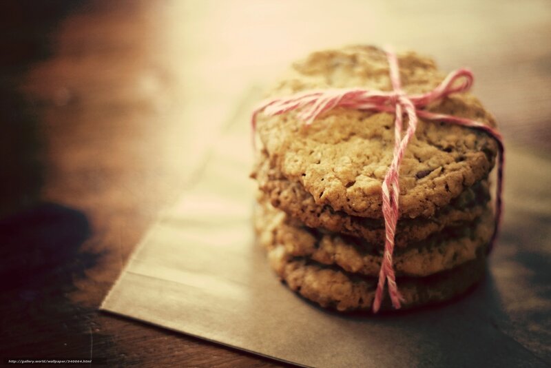 Stack of Cookies Tied with String — Brown