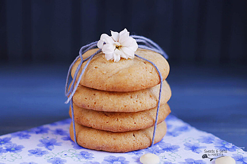 Stack of Cookies with Flower