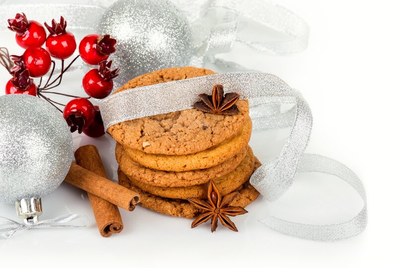 Stack of Cookies with Ornaments