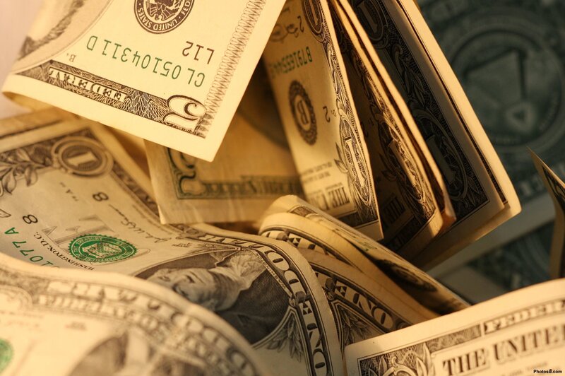 stack of dollar bills