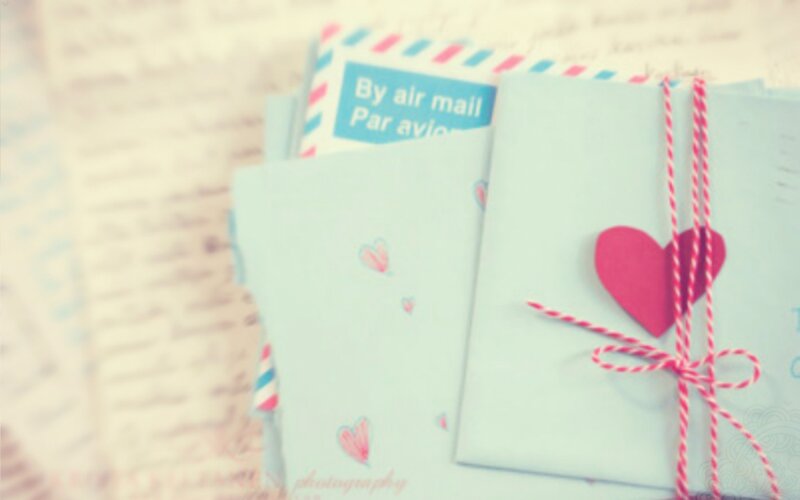 Stack of Envelopes — Blue